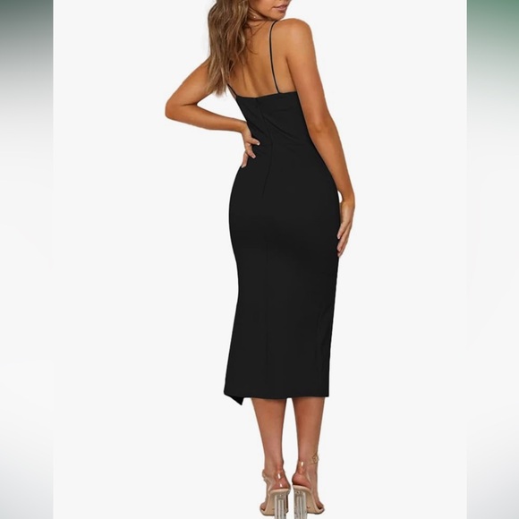 Hot Midi Black Dress - Picture 2 of 4